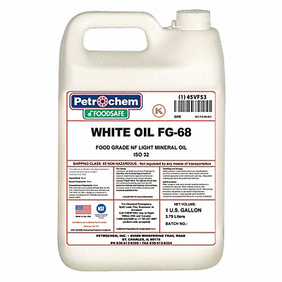 PETROCHEM WOFG68001 Mineral Hydraulic Oil Food Grade 1 gal.
