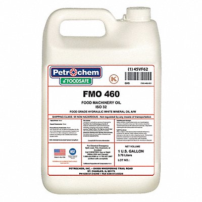 PETROCHEM FMO460001 Hydraulic Oil 1 gal Pail ISO 460