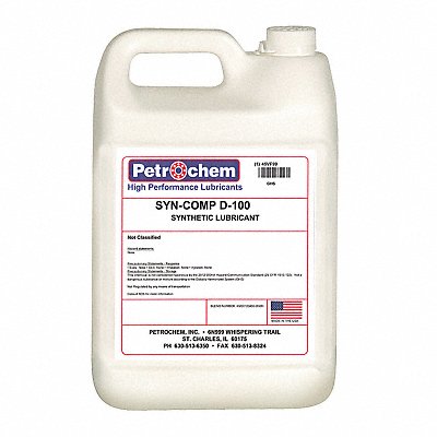PETROCHEM SYNCOMPD100001 Compressor Oil 1 gal Jug 30 SAE Grade