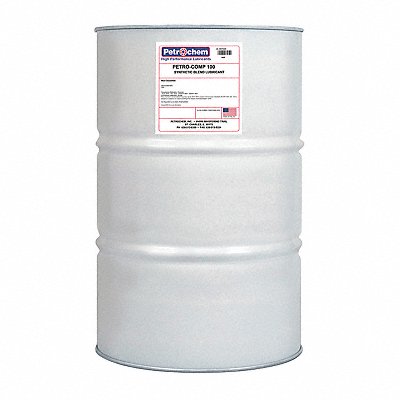 PETROCHEM PETROCOMP100055 Compressor Oil 55 gal Drum 30 SAE Grade