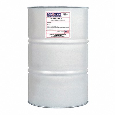 PETROCHEM PETROCOMP68055 Compressor Oil 55 gal Drum 20 SAE Grade