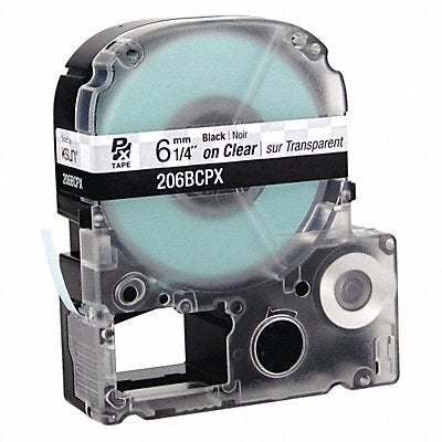EPSON 206BCPX Cartridge Label 1/4 in W Clear