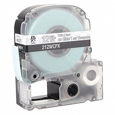 EPSON 212WCPX Cartridge Label 1/2 in W Clear/White