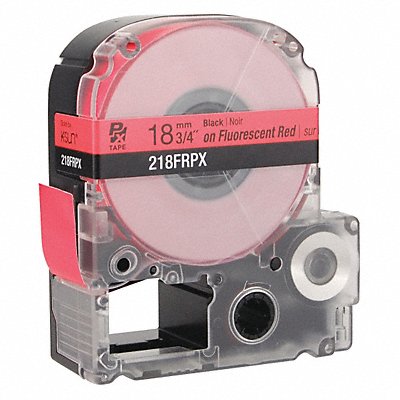 EPSON 218FRPX Cartridge Label Black on Fluorescent Red