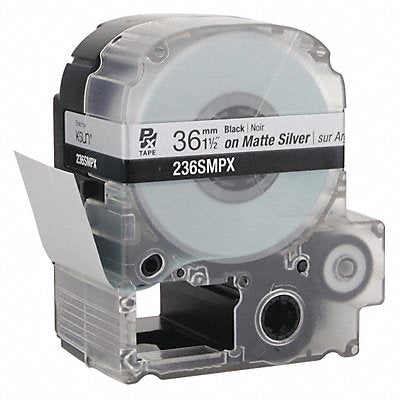 EPSON 236SMPX Cartridge Label Blk on Silver Matte