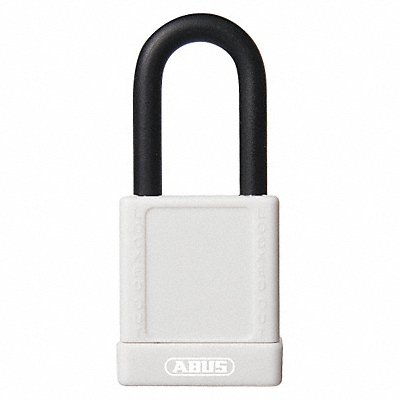 ABUS 19684 Lockout Padlock KA White 1-3/4 H PK6