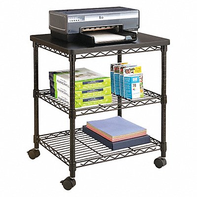 SAFCO 5207BL Machine Stand Black 24in.W 20in.D 27in.H