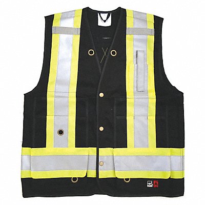 VIKING 6165FRL Safety Vest Black L 29 L Class 1