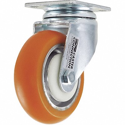 GRAINGER CDPG84 Standard Plate Castor Swivel 400 lb.