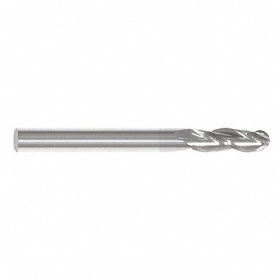 GRAINGER 222001003 Ball End Mill Single End 1/32 Carbide