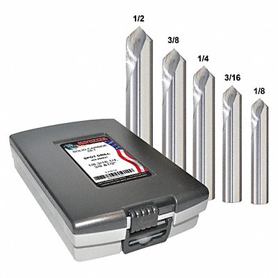 GRAINGER 402888821 Spotting Drill Bit Set 5 Pcs Carbide