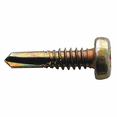 DURASPIN 10M075YLFT4X Drill Screw Pan #10 Zinc YL 3/4 L PK8000