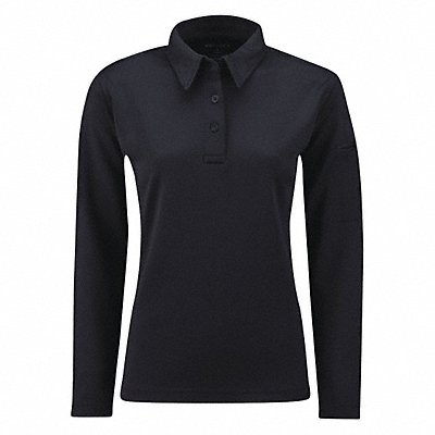 PROPPER F535772450XS Long Sleeve Polo XS LAPD Navy Womens