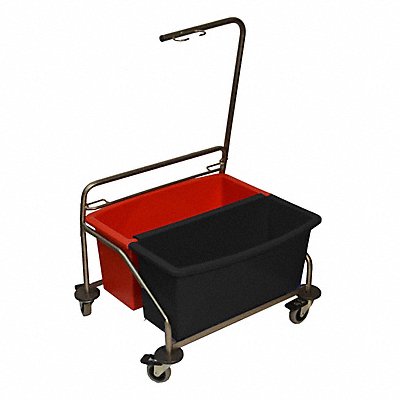 BERKSHIRE BCRMOPCART1 Mop Cart 21 3/4 in L 10 5/8 gal Grey
