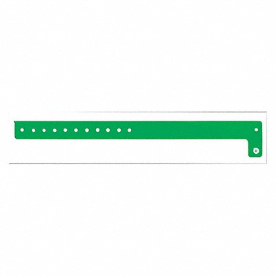 IDENTIPLUS V101 ID Wristband Vinyl L-Shaped Green PK500