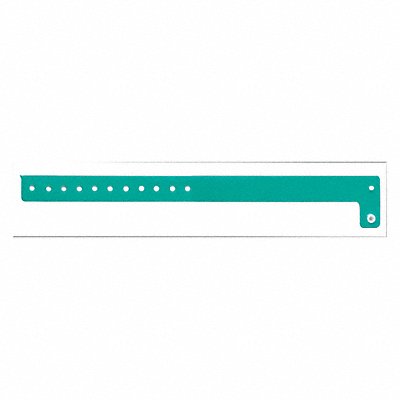 IDENTIPLUS V130 ID Wristband Vinyl L-Shaped Teal PK500