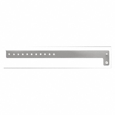 IDENTIPLUS V112 ID Wristband Vinyl L-Shaped Silver PK500