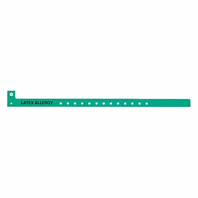IDENTIPLUS P2DM20135 ID Wristband Plastic Latex Allergy PK500