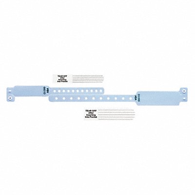 IDENTIPLUS VPM2S37 ID Wristband Set Vinyl Blue PK300