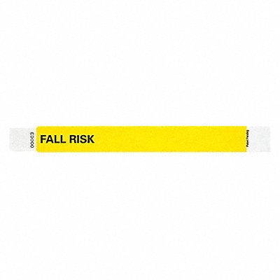 IDENTIPLUS T2UD20234 ID Wristband 1 in W Fall Risk PK500