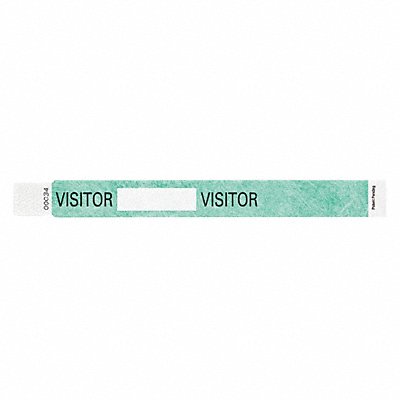 IDENTIPLUS T2UD20517 ID Wristband 10inL x 1inW Visitor PK500