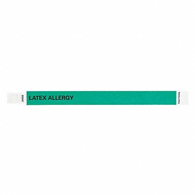 IDENTIPLUS T3UD20135 ID Wristband Tyvek Latex Allergy PK500