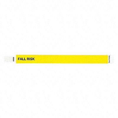 IDENTIPLUS T3UD20234 ID Wristband Tyvek Fall Risk PK500
