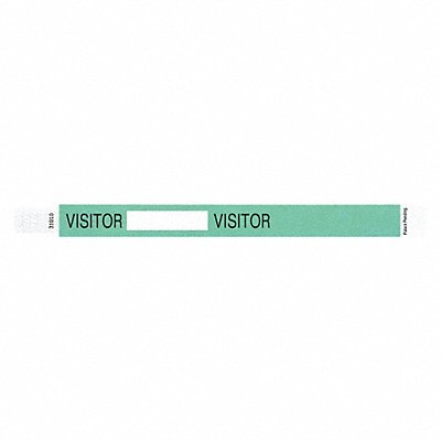 IDENTIPLUS T3UD20517 ID Wristband 10inLx3/4inW Visitor PK500