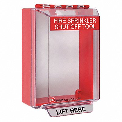 SAFETY TECHNOLOGY INTERNATIONAL STI14200NRZ002 Universal Stopper 6 in H Clear/Red