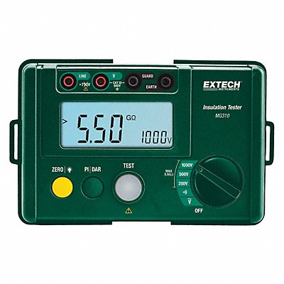 EXTECH MG310 Megohmmeter 250/500/1000V DC LCD Case