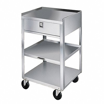 LAKESIDE 356 Mobil Equipment Stand Silver Cabinet