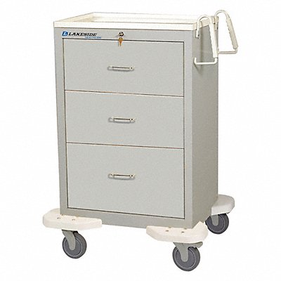 LAKESIDE C330K1G Medical Cart Grey Cabinet