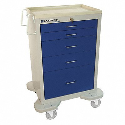 LAKESIDE C530K2B Medical Cart Grey Cabinet