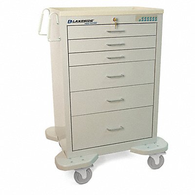 LAKESIDE C630E1G Medical Cart Grey Cabinet