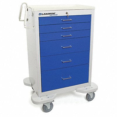 LAKESIDE C630K2B Medical Cart Grey Cabinet