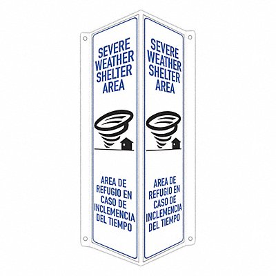 LYLE LCVB0050RA4x18 Safety Sign 18 in x 8 in x 3 in Aluminum