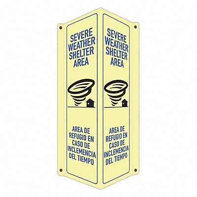 LYLE LCVB0050GA4x18 Safety Sign 18 in x 8 in x 3 in Aluminum