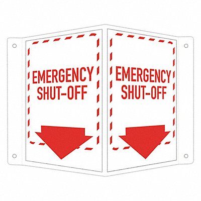 LYLE LCVB0016NA4x6 Safety Sign 6 in x 7 1/2 in Aluminum