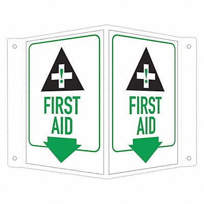 LYLE LCVB0018NA4x6 Safety Sign 6 in x 7 1/2 in Aluminum