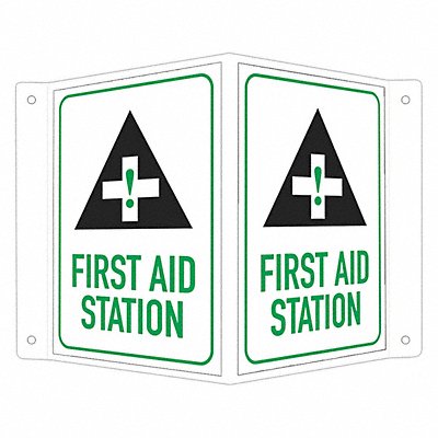LYLE LCVB0019NA4x6 Safety Sign 6 in x 7 1/2 in Aluminum