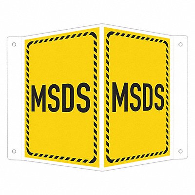 LYLE LCVB0022RA4x6 Facility Sign 6 in x 7 1/2 in Aluminum