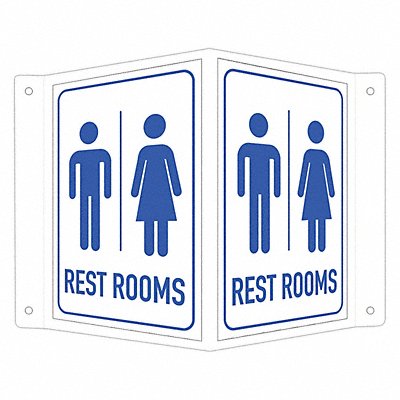 LYLE LCVB0037RA4x6 Safety Sign 6 in x 7 1/2 in Aluminum