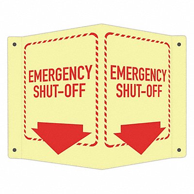 LYLE LCVB0016GA4x6 Safety Sign 6 in x 7 1/2 in Aluminum