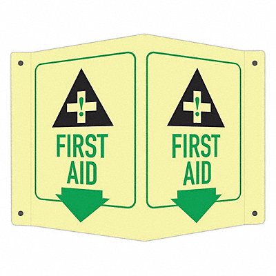 LYLE LCVB0018GA4x6 Safety Sign 6 in x 7 1/2 in Aluminum