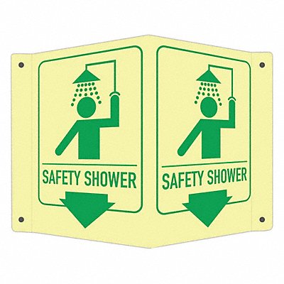 LYLE LCVB0027GA4x6 Facility Sign 6 in x 7 1/2 in Aluminum