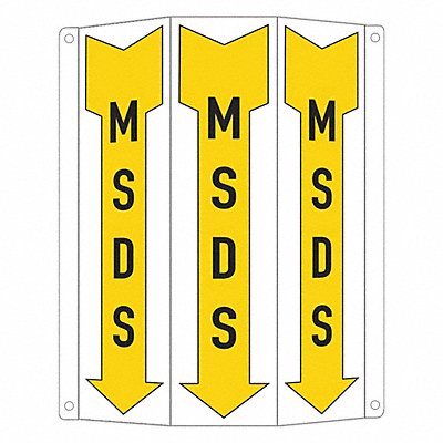 LYLE LCTB0021NA267x12 Safety Sign 10 inx8 1/4 in Aluminum
