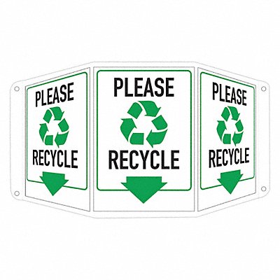 LYLE LCTB0003RA7X10 Safety Sign 10 in x 17 1/2 in Aluminum