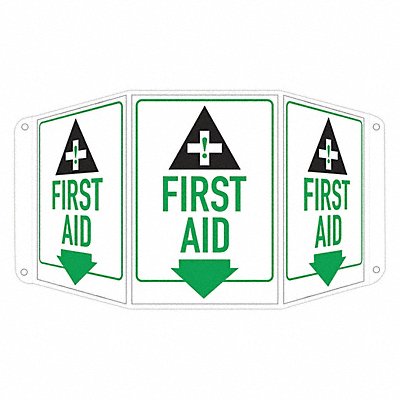LYLE LCTB0010RA7X11 Facility Sign 10 in x 17 1/2 in Aluminum
