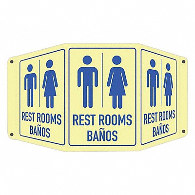 LYLE LCTB0007GA7x10 Facility Sign 10 in x 17 1/2 in Aluminum