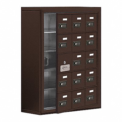 SALSBURY INDUSTRIES 1915815ZSC K7530 Locker 5x3Lockers Bronze 31 x24 x9